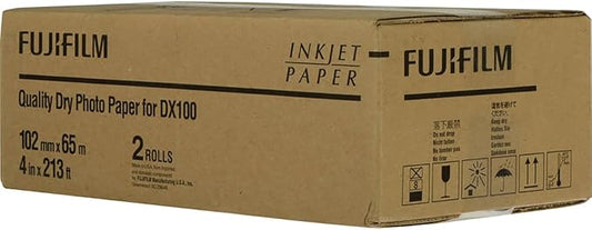 Fujifilm Quality Dry Photo Paper for Frontier-S DX100 Printer, 2-Pack - 4", Luster