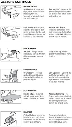 Steelcase Gesture Task Chair: Wrapped Back - Platinum Metallic Frame/Base/Seagull Accent - Roll Control Hard Floor Casters