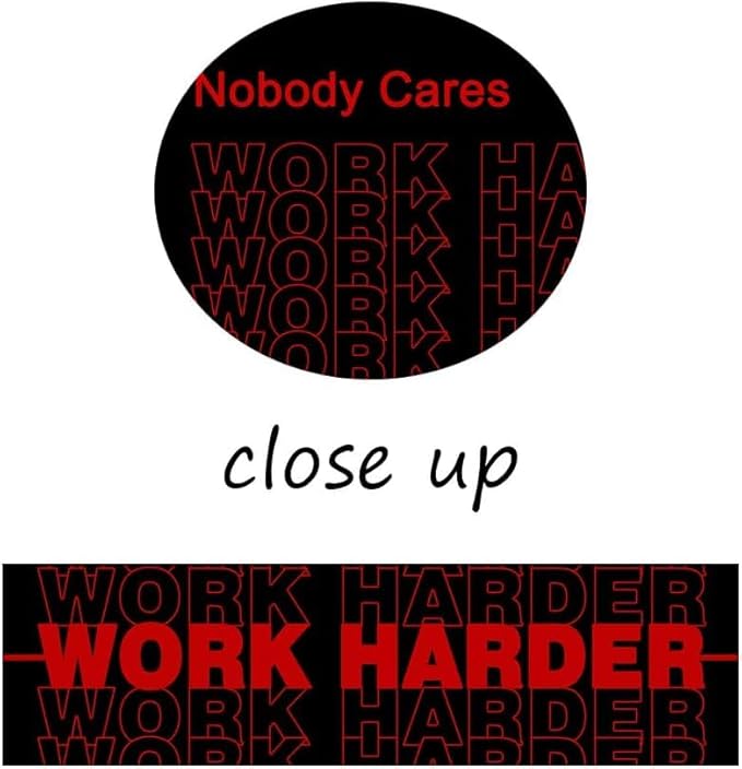 Nobody Cares Work Harder Motivational Painting on Canvas Wall Art Modern Entrepreneur Motivational Postive Inspiring Posters and Prints, Framed 12''W x 16''H