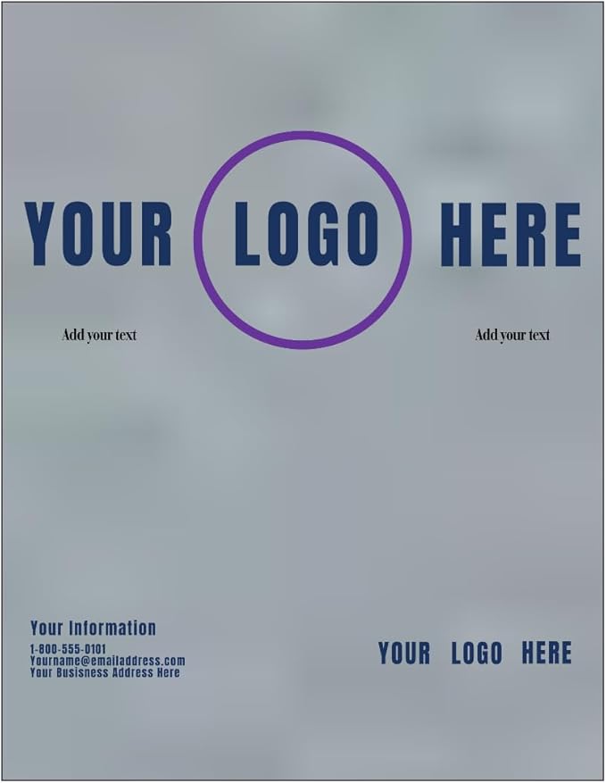 LUXPaper Custom Printed 8.5" x 11" Paper | Customizable Letterhead | Personalized Logo & Text | Letter Size | Silver Metallic | 80lb. Text | 100 Qty
