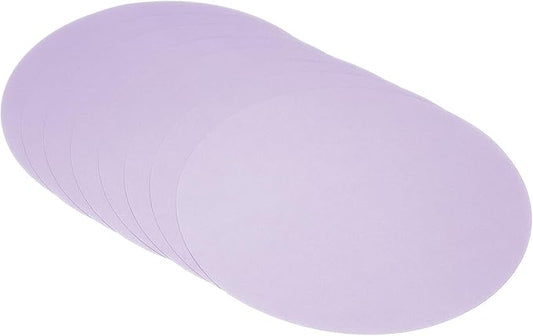 PATIKIL 14.2-inch Round Cardboard Paper, 20 Pcs 200GSM Blank Disc Circles Slices Cutouts Paper for Party Decorations DIY Craft Arts Drawing Painting Writing, Light Purple