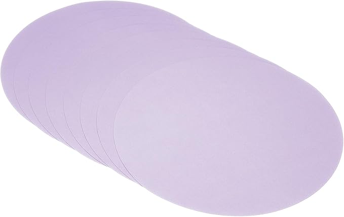 PATIKIL 9.8-inch Round Cardboard Paper, 20 Pcs 200GSM Blank Disc Circles Slices Cutouts Paper for Party Decorations DIY Craft Arts Drawing Painting Writing, Light Purple