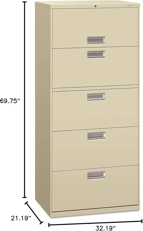 HON675LL - HON 600 Series Five-Drawer Lateral File