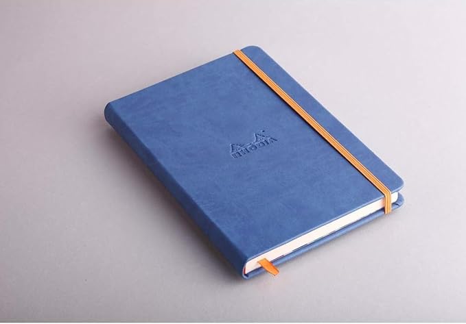 Rhodia Rhodiarama Webnotebook - Lined 96 Sheets - 5 1/2 x 8 1/4 - Sapphire Cover