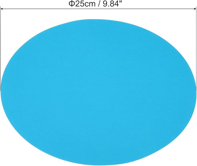 PATIKIL 9.8-inch Round Cardboard Paper, 20 Pcs 200GSM Blank Disc Circles Slices Cutouts Paper for Party Decorations DIY Craft Arts Drawing Painting Writing, Dark Blue