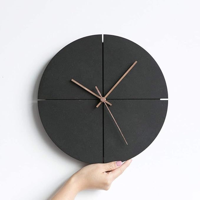 Wall Clock Wall Clock Wall Clocks for Living Room Wall Clocks for Bedroom Retro Creative Personality Silent Non-Ticking Art Black Wall Clock for Living Room Office Wall Clock Modern Clock