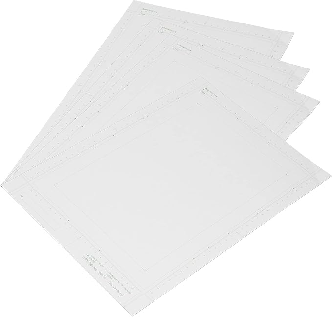30 Sheets B4 Manga Paper 120g, Yellowing Glossy Comic Drawing Paper with Scale - Smooth Erasing, Copying Friendly, Portable for Artists and Travelers