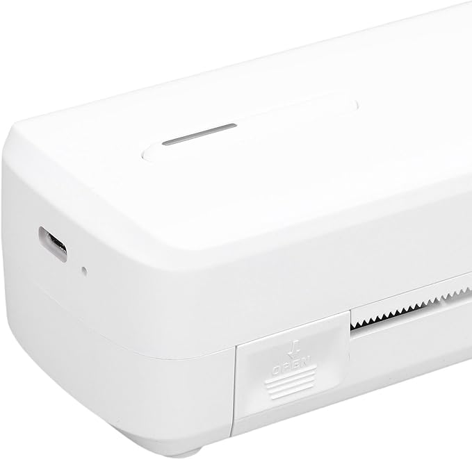 YWBL-WH Inkless Thermal Printer, Portable Compact Printer with 203 DPI Resolution, Support for iOS, OS X for Home, Office, Schools