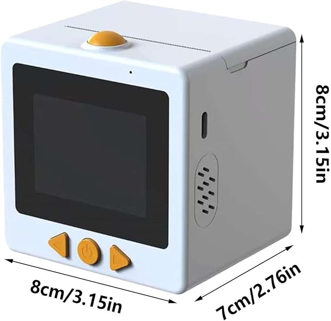 AI Voice Sticker Printer | Smart Mini Thermal Printer Box | AI Voice Control Label Sticker Maker Machine with Display | DIY Mini Photo Label Printers Smart Toy for Kids, Office & School