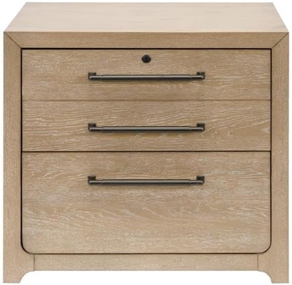 Martin Furniture Modern Wood Lateral File Storage File Drawer Fully Assembled Light Brown
