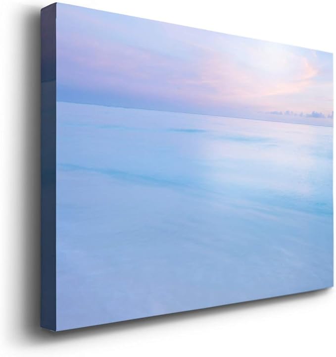 Landscape Wall Art Premium Gallery Wrapped Canvas Abstract Ocean Forest Modern Artwork Decoration for Living Room Kitchen Bathroom Office, Ready to Hang