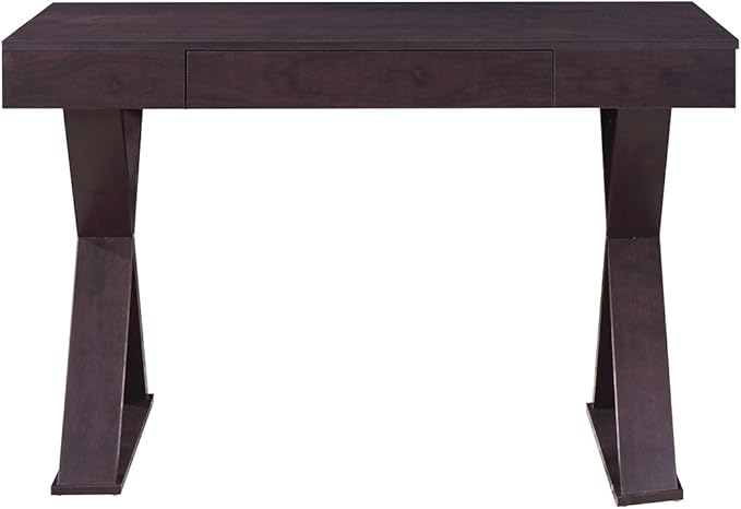 Techni Mobili Trendy Writing Desk with Drawer, Espresso