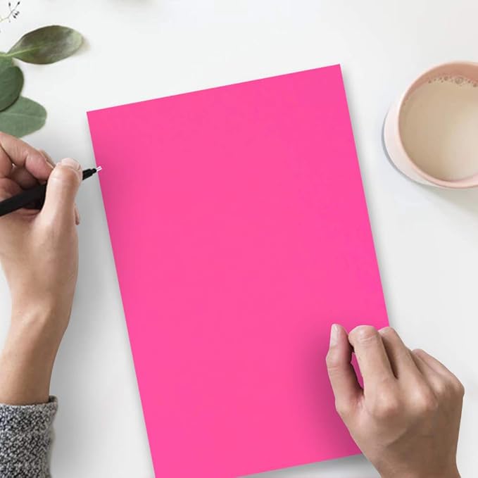 JAM PAPER Legal Colored 24lb Paper - 90 gsm - 8.5 x 14 - Ultra Fuchsia Pink - 100 Sheets/Pack