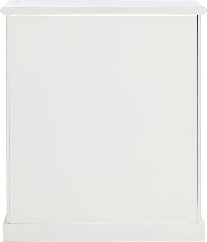 SAFAVIEH Home Collection – Maralah 5-Shelf Solid Wood Bookcase, White, 25" Wide Storage Display Shelf, Fully Assembled (AMH6634B)