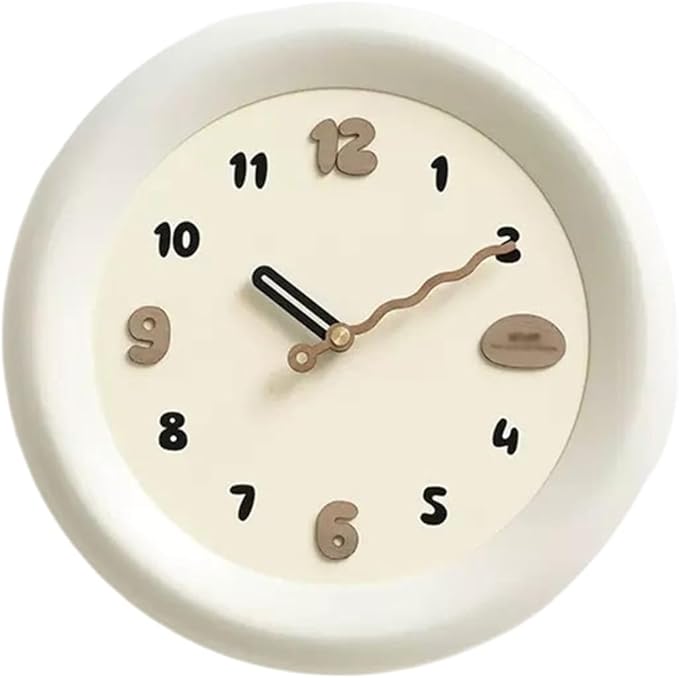 Clock for Bedroom Modern Simple Wall Clock Living Room Household Fashion Atmosphere Creative Wall High-Level Sense of Clock Office Decor Wall Clock (A Medium)