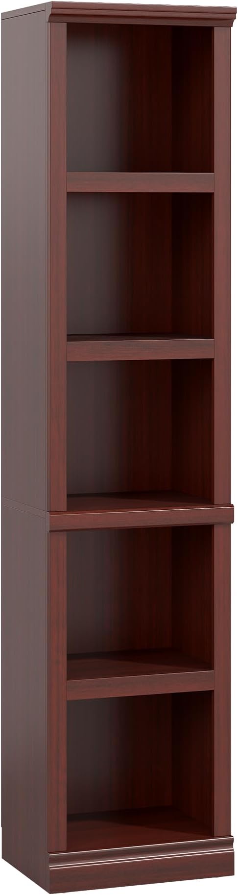 70" Tall Bookcase, Mahogany Narrow Floor Standing Bookshelf, 5 Tier Shelves Open Storage Organizer, Book Case for Living Room Hallway Kitchen Home Office Bathroom, Mahogany - 5 Tier
