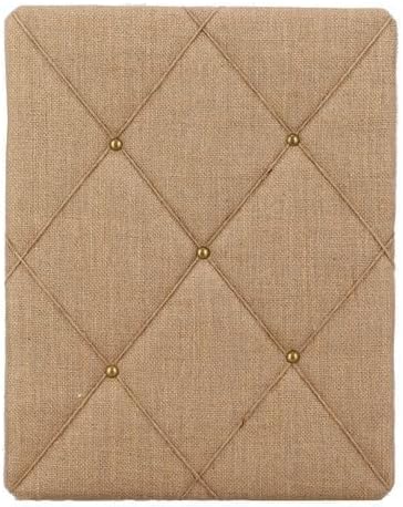 Burlap Covered with Criss-Cross Twine Bulletin Picture & Memo Board, 19.75 x 15.75