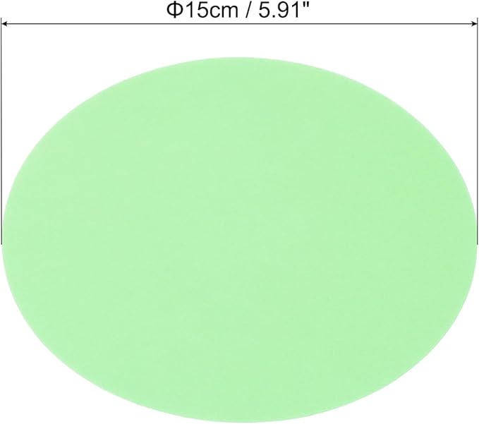 PATIKIL 5.9-inch Round Cardboard Paper, 20 Pcs 200GSM Blank Disc Circles Slices Cutouts Paper for Party Decorations DIY Craft Arts Drawing Painting Writing, Light Green