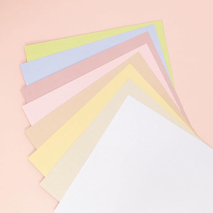 Craftelier - Cardstock Set Romantic Vintage | Pack of 24 Double Sided Cardstock for Card Making, Scrapbooking and Craft Projects | Weight 240 grams | Size 30,48 cm x 30,48 cm (12" x 12")