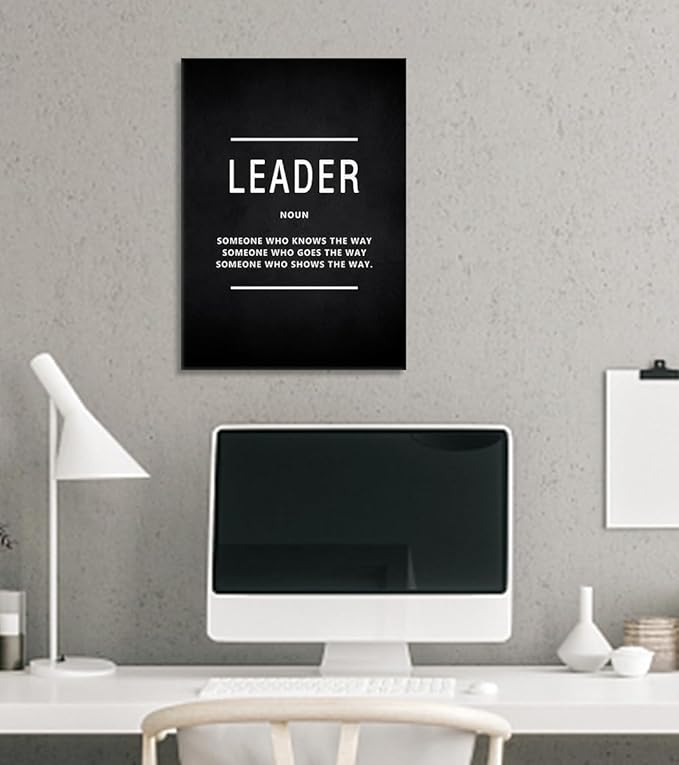 Yatsen Bridge Motivational Wall Art - Inspirational Leadership & Entrepreneur Quotes Canvas Prints for Living Room Office Wall Decor, Framed 28" W x 44" H