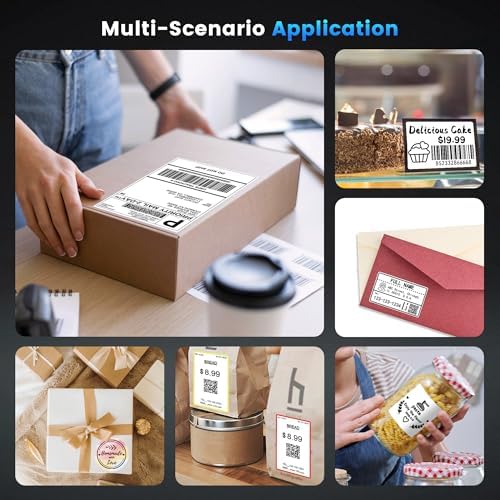 Phomemo D520BT Thermal Label Printer for Business, 4x6 Bluetooth Shipping Label Printer for Small Business & Packages, Compatible with Android, iOS, PC, Amazon, Shopify, USPS