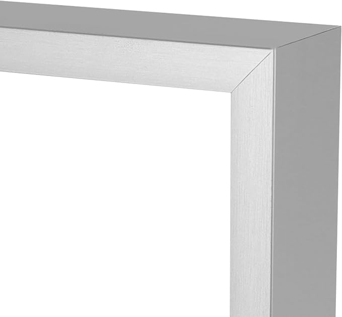 Golden State Art, Gallery Wall Frame Set of 6 - Silver 13x19 Aluminum Photo Frames with Mat for 11x17 Pictures - 13 x 19 inch Metal Frame with Real Glass Cover - Elegant Home or Office Decor