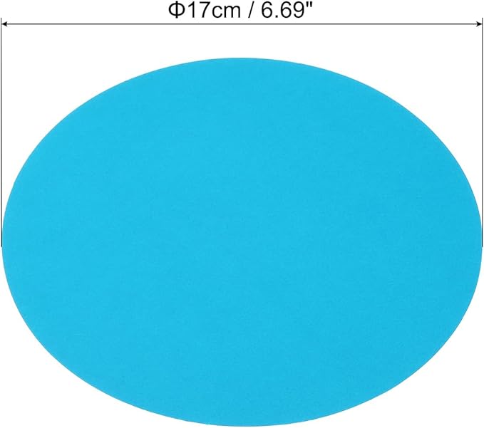 PATIKIL 6.7-inch Round Cardboard Paper, 20 Pcs 200GSM Blank Disc Circles Slices Cutouts Paper for Party Decorations DIY Craft Arts Drawing Painting Writing, Dark Blue
