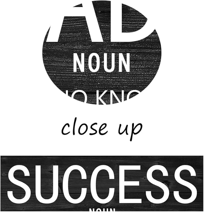 Motivational Poster Success Leader Persistence Inspirational Wall Art Inspiration Canvas Prints Artwork for Living Room Modern Home Decor Painting Stretched and Framed Ready to Hang [18''Wx 24''H]