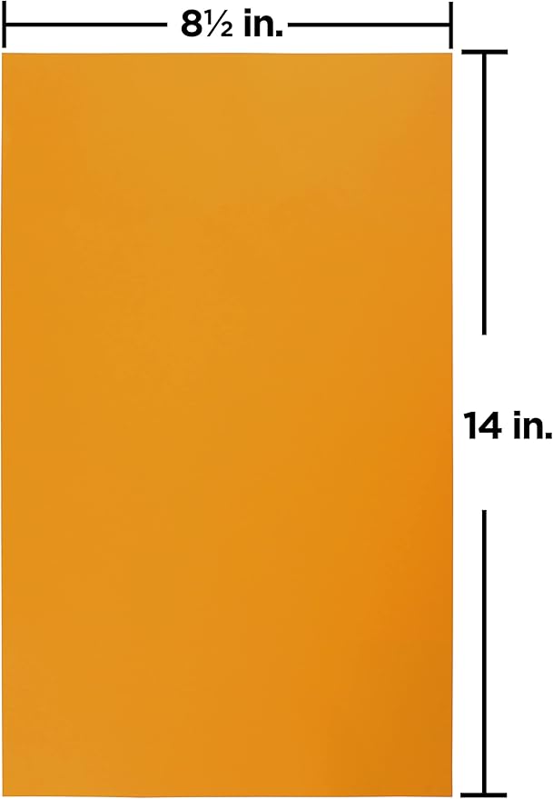 JAM PAPER Legal Colored 24lb Paper - 90 gsm - 8.5 x 14 - Ultra Orange - 100 Sheets/Pack