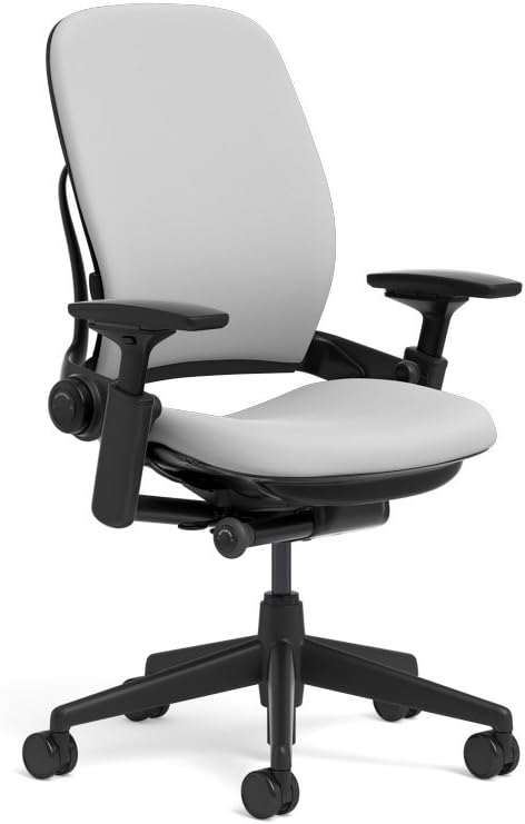Steelcase Leap Office Chair, Black Frame and Cogent Connect Nickel Fabric