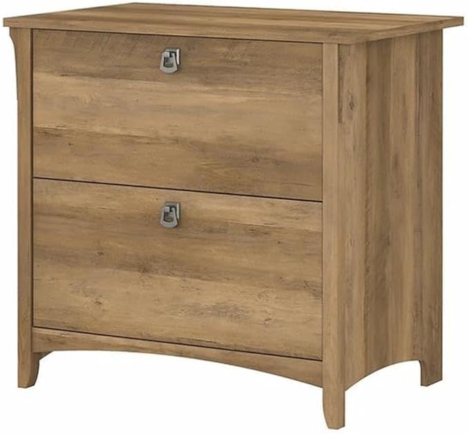 Scranton & Co Salinas 2 Drawer Lateral File Cabinet, Reclaimed Pine Finish, 31.73"W x 20"D x 29.96"H, Engineered Wood Construction, Mission Style Home Office Storage for Letter, Legal and A4 Documents
