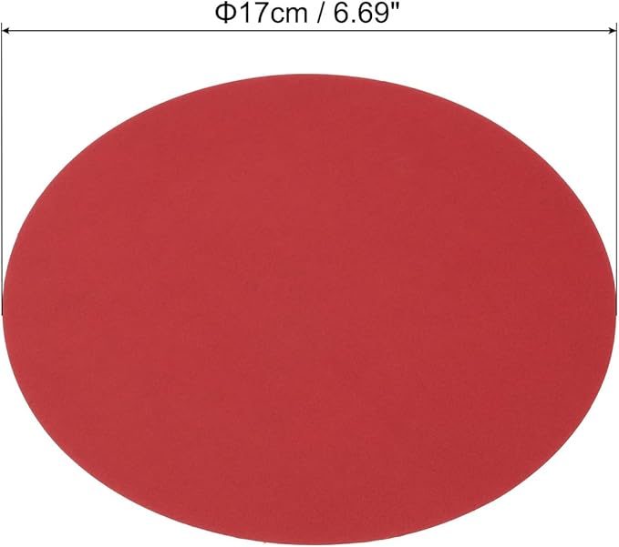 PATIKIL 6.7-inch Round Cardboard Paper, 20 Pcs 200GSM Blank Disc Circles Slices Cutouts Paper for Party Decorations DIY Craft Arts Drawing Painting Writing, Red