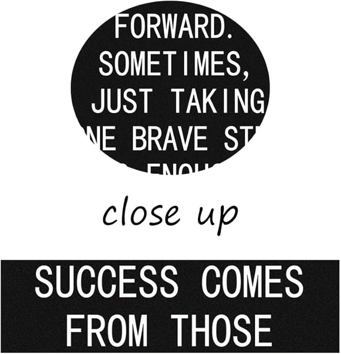 3 Panels Motivational Canvas Wall Art Inspirational Entrepreneur Quotes Just Taking One Brave Step Is Enough Poster Print Artwork Painting Picture Home Wall Decor Office Framed [72''Wx 36''H]