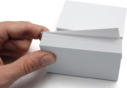 100 Sheets blank cardstock 2 x 3.5 In Heavy Weight business Card Stock 350gsm/130lb Learning Card, Note Card, Thank You Inserts, Gift Tags, Paper Crafts, Write, Draw, DIY (2X3.5 Inches)