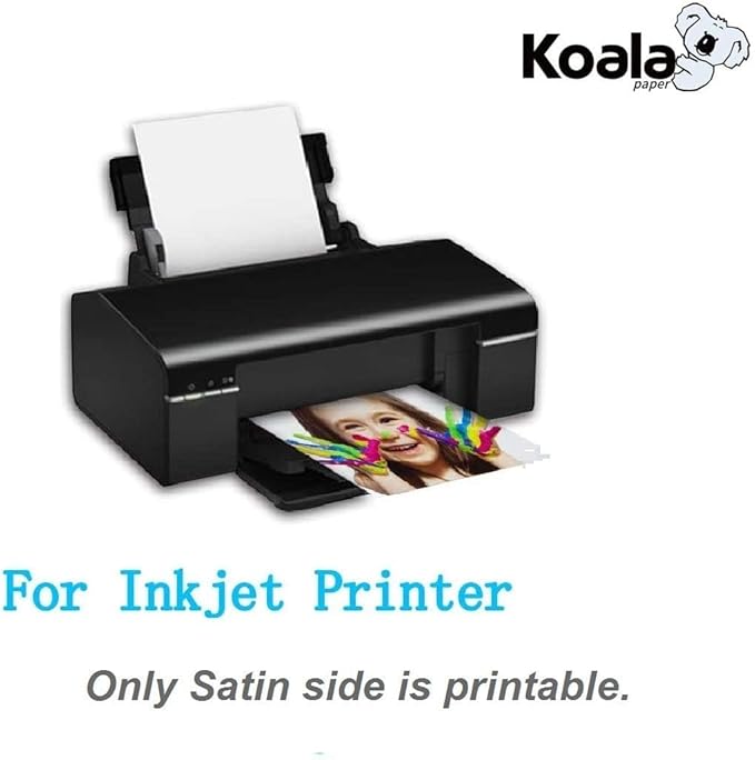 Koala Ultra Premium Photo Paper 13x19 In Satin Photo Printer Paper for Inkjet Printer Water-Resistant Semi Gloss 50 Sheets 72lb