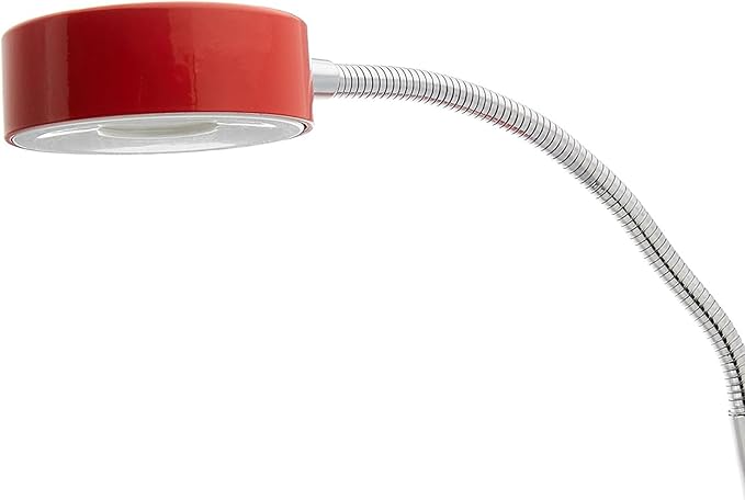 Globe Electric Company 12647 LED Clip Lamp, 5.24" x 5.43" x 8.46", Red
