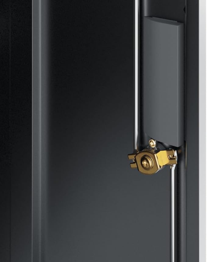 vidaXL File Cabinet Lockable Metal Storage Cabinet with Doors Anthracite Steel