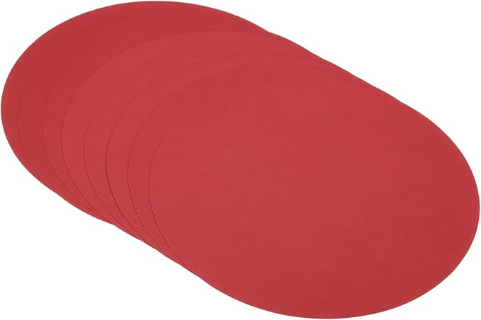 PATIKIL 6.7-inch Round Cardboard Paper, 20 Pcs 200GSM Blank Disc Circles Slices Cutouts Paper for Party Decorations DIY Craft Arts Drawing Painting Writing, Red