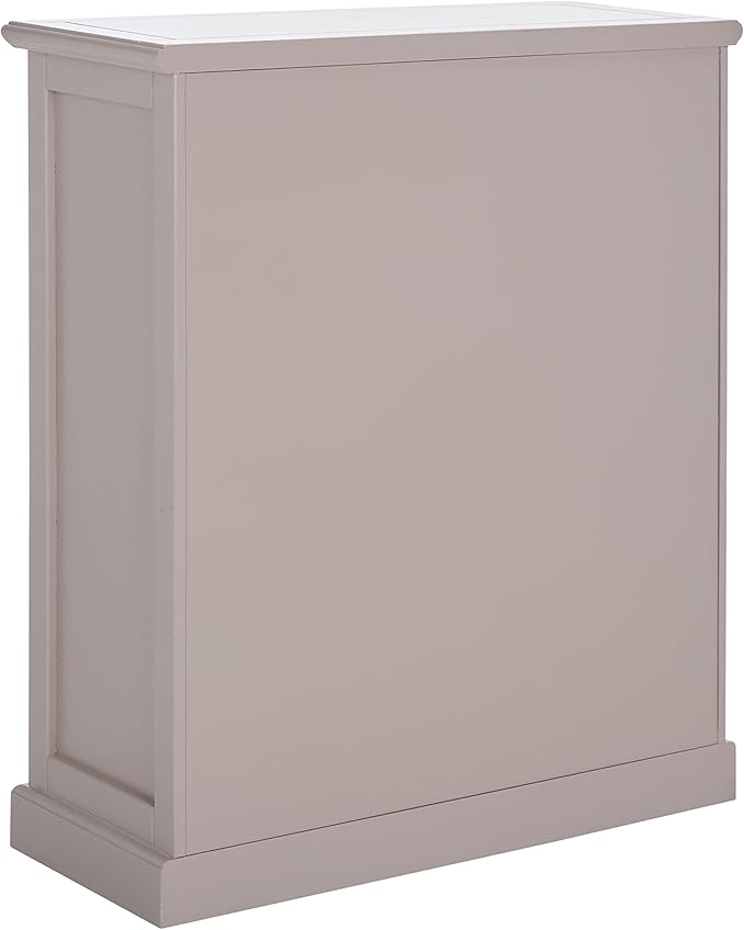 SAFAVIEH Home Collection – Maralah 5-Shelf Solid Wood Bookcase, Grey Mauve, 25" Wide Storage Display Shelf, Fully Assembled (AMH6634C)