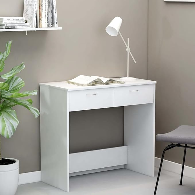vidaXL , Sleek Home Desk, Simple Study Table for Work, Stylish Writing Space, Small Office Furniture