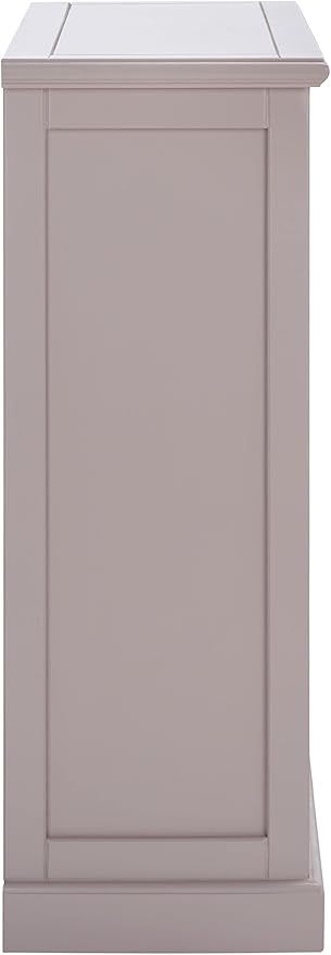 SAFAVIEH Home Collection – Maralah 5-Shelf Solid Wood Bookcase, Grey Mauve, 25" Wide Storage Display Shelf, Fully Assembled (AMH6634C)