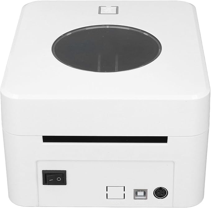 Marhynchus Thermal Label Printer, High Speed Shipping Label Printer with Sensors and Large Paper Capacity, Versatile Sticker Printer for Supermarkets, Warehouses, Offices (US Plug)