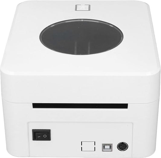 Marhynchus Thermal Label Printer, High Speed Shipping Label Printer with Sensors and Large Paper Capacity, Versatile Sticker Printer for Supermarkets, Warehouses, Offices (US Plug)