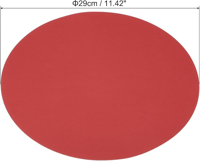 PATIKIL 11.4-inch Round Cardboard Paper, 20 Pcs 200GSM Blank Disc Circles Slices Cutouts Paper for Party Decorations DIY Craft Arts Drawing Painting Writing, Red