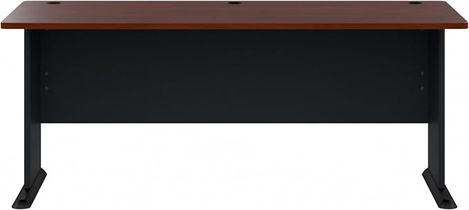 Bush Business Furniture Series A 72W Desk in Hansen Cherry and Galaxy, Large Workstation for Home or Professional Workspace, Desktop Solution for Office Use