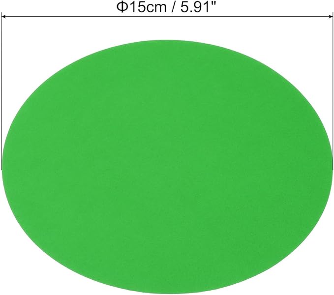 PATIKIL 5.9-inch Round Cardboard Paper, 20 Pcs 200GSM Blank Disc Circles Slices Cutouts Paper for Party Decorations DIY Craft Arts Drawing Painting Writing, Dark Green