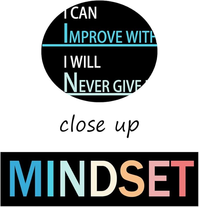 WYJZDZQ8 Growth Mindset Inspirational Canvas Painting Wall Art Motivational Life Poster Inspiring Prints Wall Pictures for Living Room Office Home Decor Office Framed Ready to Hang [18''W x 24''H]