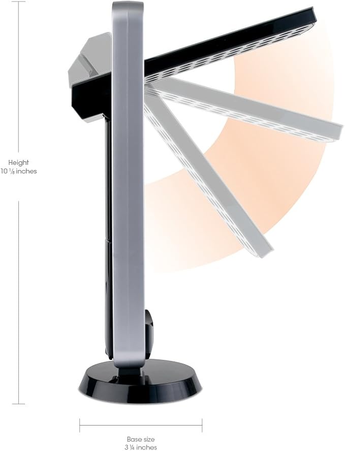 OttLite 290G59 Battery-Operated LED Mobile Task Lamp, Black
