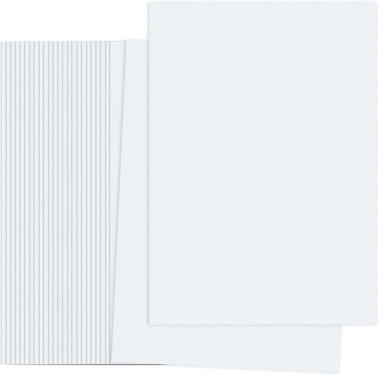 PATIKIL White Colored Copy Paper, 50 Sheets 8.3x5.9 A5 19lb/70gsm Double Sided Colorful Print Paper Bulk Sheet DIY Craft Art Projects Supplies for Printer Origami