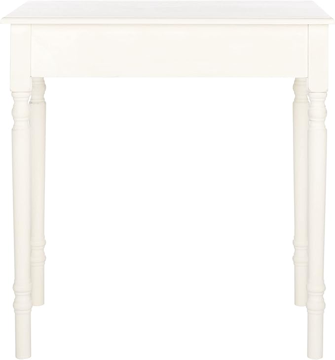 SAFAVIEH Home Collection Arina Distressed White 1-Drawer Computer Table Office Desk